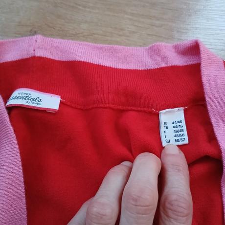 2x kardigán bez zapínania, tchibo,46