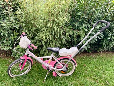 Dievcensky bicykel b-twin, decathlon 16, 16