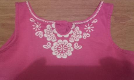 Tmavoružové šaty 122/128, carter's,122