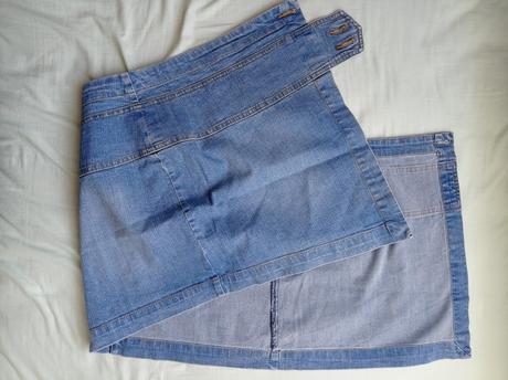 Džínsová sukňa, h&m,42