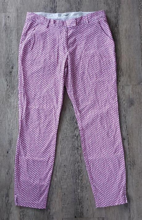 Ružové vzorované nohavice, tchibo,38