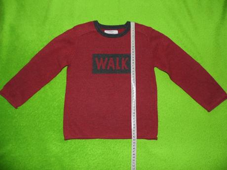Bordový pulóvrik "walk" (výborný stav), zara,110