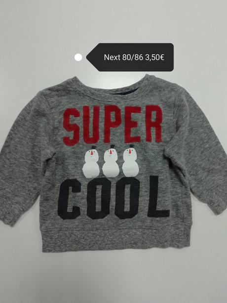 Mikina so snehuliakmi, next,80