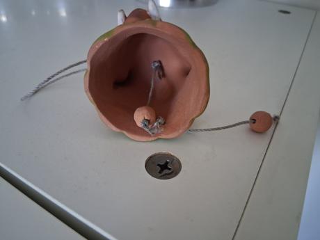 Keramika zvonček slon zvon ako nový zvonec, 