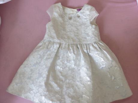 Strieborné princeznovské šaty, f&f,98