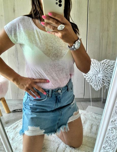 Tričko s ombre efektom-m, m