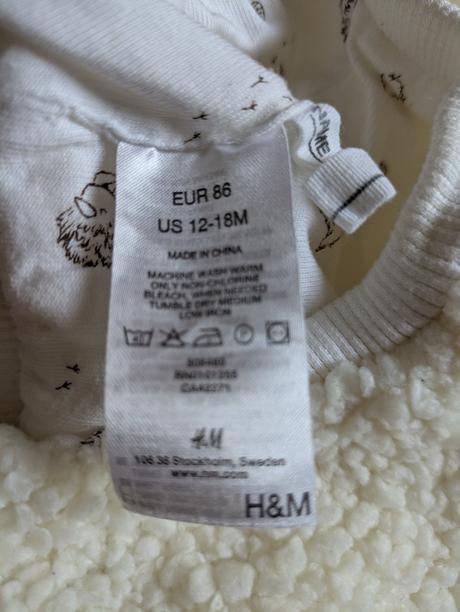 Zimná teplá čiapka hm zapínanie na cvočik, h&m,86
