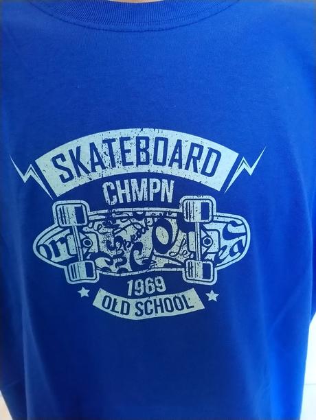 Pánske modré tričko skateboard, hanes, xl, xl