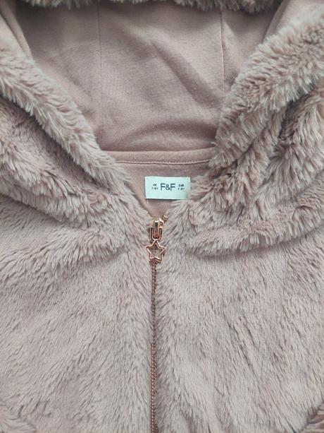 Dievčenský kabát, kožuch, f&f,128