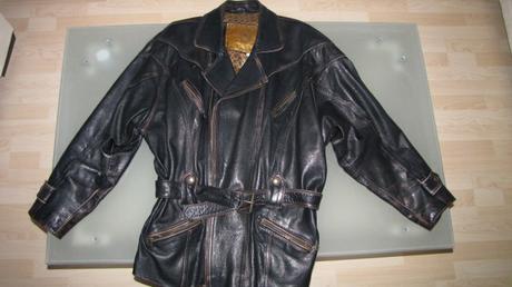 Kožený kabát unisex , xl