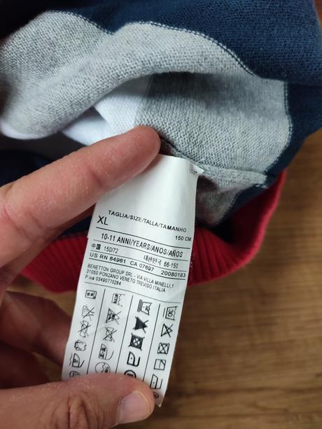 Bavlnený pulóver 140/146, benetton,140