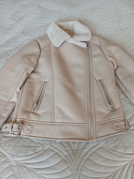 Bunda s kožušinovým golierom,veľ.32, mohito,32