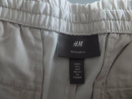 Ľanové krátke nohavice hm s, h&m,s