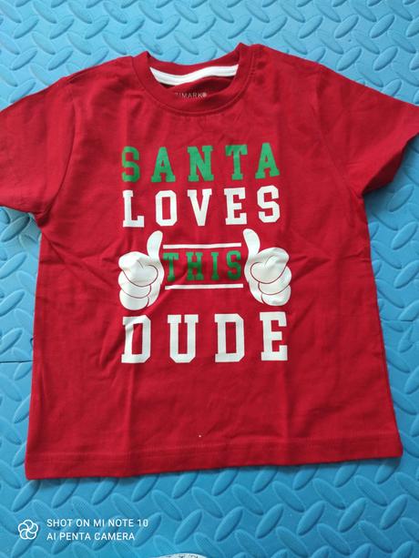 Santa loves this dude top stav, primark,86
