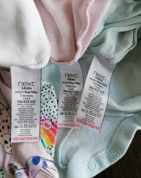 Dúhové pyžamka, next,68