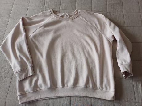 Krémová basic mikina h&m, č.xl, h&m,xl