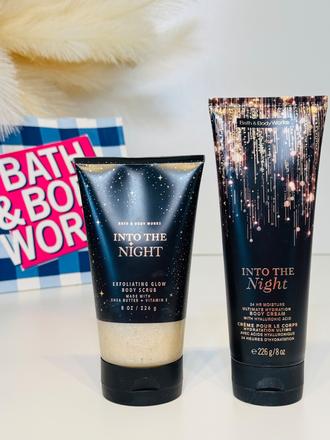 Bath & body works into the night krém & piling, 