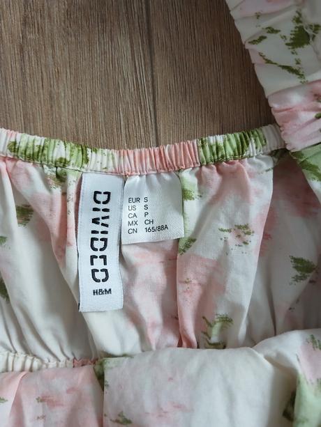 Kvetinové šaty, h&m,s