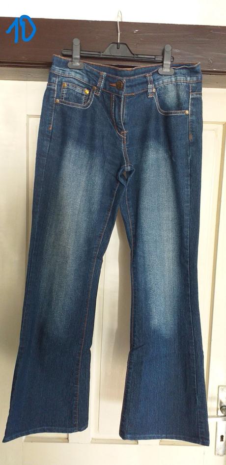 Dámske rifle, vyšúchaný vzhľad, okay,34