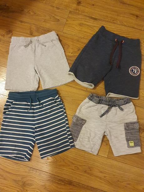Bavlnené krátke nohavice 4 kusy, h&m,122