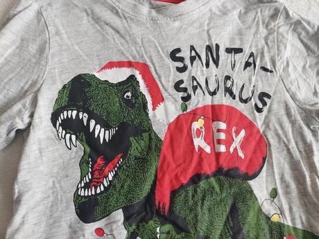 Vianočné tričko trex santasaurus veľ.128, 128