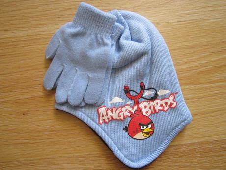 Čiapka+rukavice--116/122--angry birds, 122