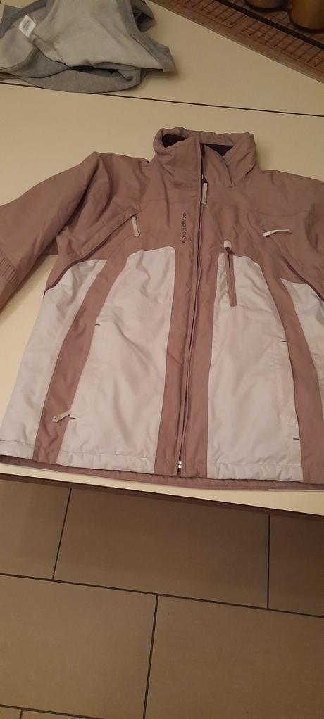 Lyziarska bunda s oteplovackami, quechua,l