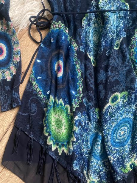 Desigual asymetricky kardigan s/m, desigual,s