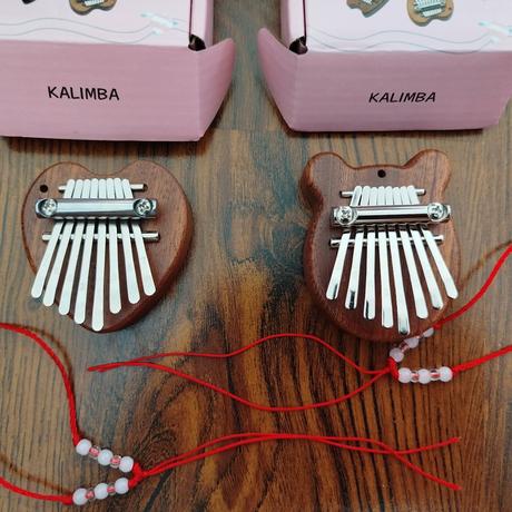 Mini kalimba macko a srdce - nová,
