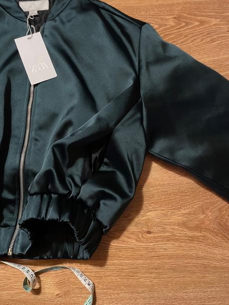 Saténová bomber zara, zara,34 / 36 / s / xs