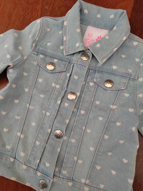 Rifľová bunda so srdiečkami v.98, 98