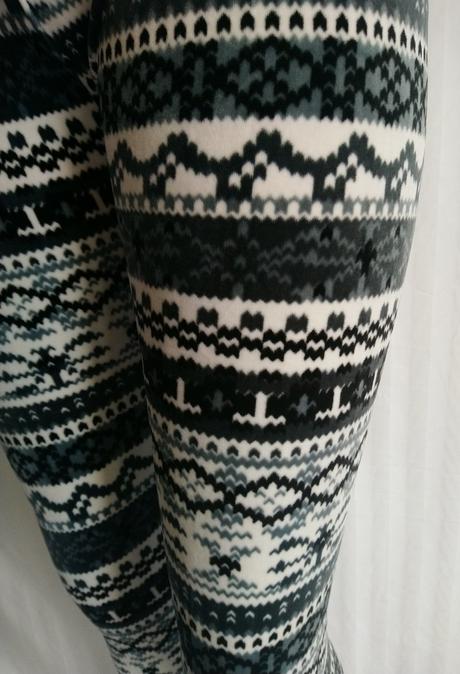 Čierno biele elastické vzorované legíny solla, m/l, solla,m