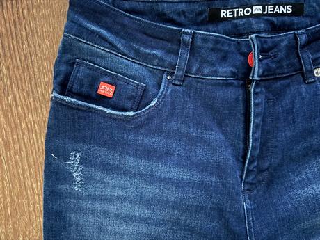Damske slim rifle retro jeans 28/32, 28 / 36