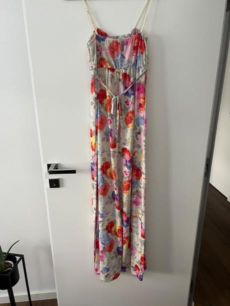 Kvietkované maxi šaty, s