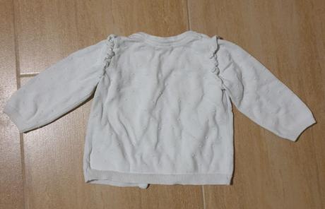 Sveter dievčenský biely h&m, h&m,74