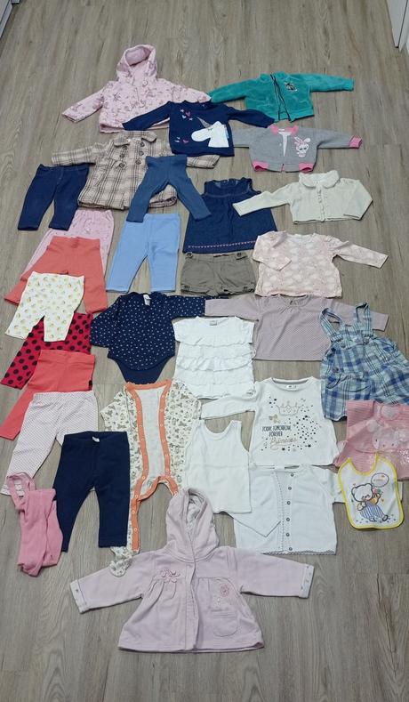 Predám oblečenie pre dievčatko 9-12mesiacov, 80, 68–80