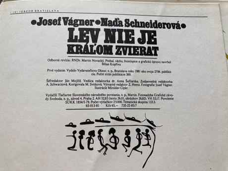 Lev nie je kráľom zvierat-prvé vyd.1981, 