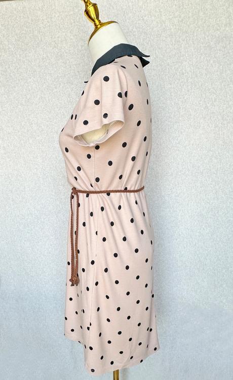 Bavlnené úpletové šaty s polka dot, reserved,xs