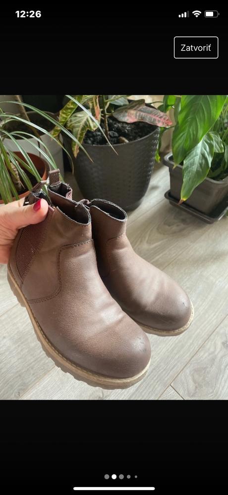 Chlapčenské topánky členkové čižmy, f&f,32