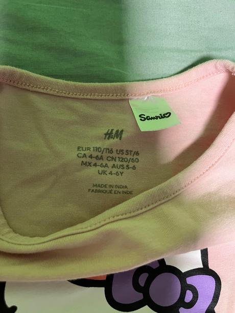 H&m tricko hello kitty 110/16, h&m,116