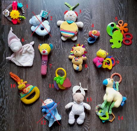 Prvé hračky (hrkálky, hryzátka),