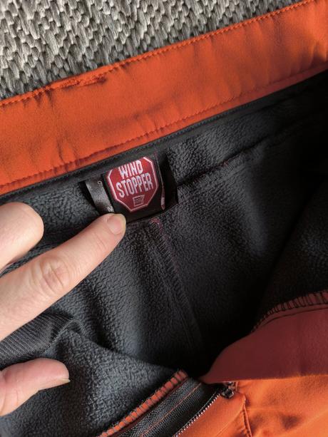 Zateplené softshellové nohavice windstopper, l