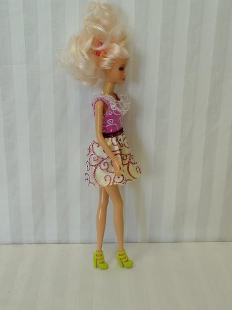 Retro blond bábika 31 cm, originál barbie sandále,