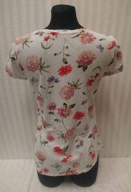 Biele tričko s farebným motívom, h&m, 158-164 cm, h&m,164