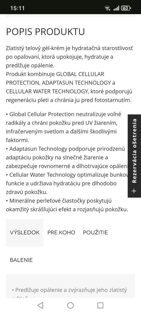 Institut esthederm adapta sun golden glow a tan pr, 