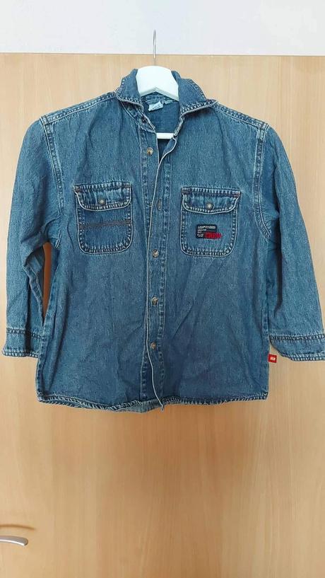 Riflová košela v. 128 top stav, 128