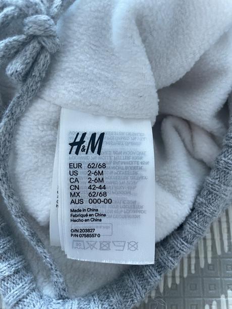 Zimna ciapka 62-74 a rukavice rozne, h&m,62