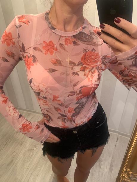 Kvetove sietove damske body, s