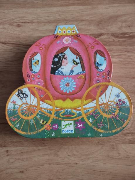 Puzzle princezná v koči - djeco,