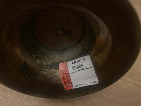 Mosadzná váza 35 cm, 